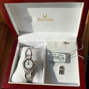 Bulova Crystal/Silver Watch (rare)